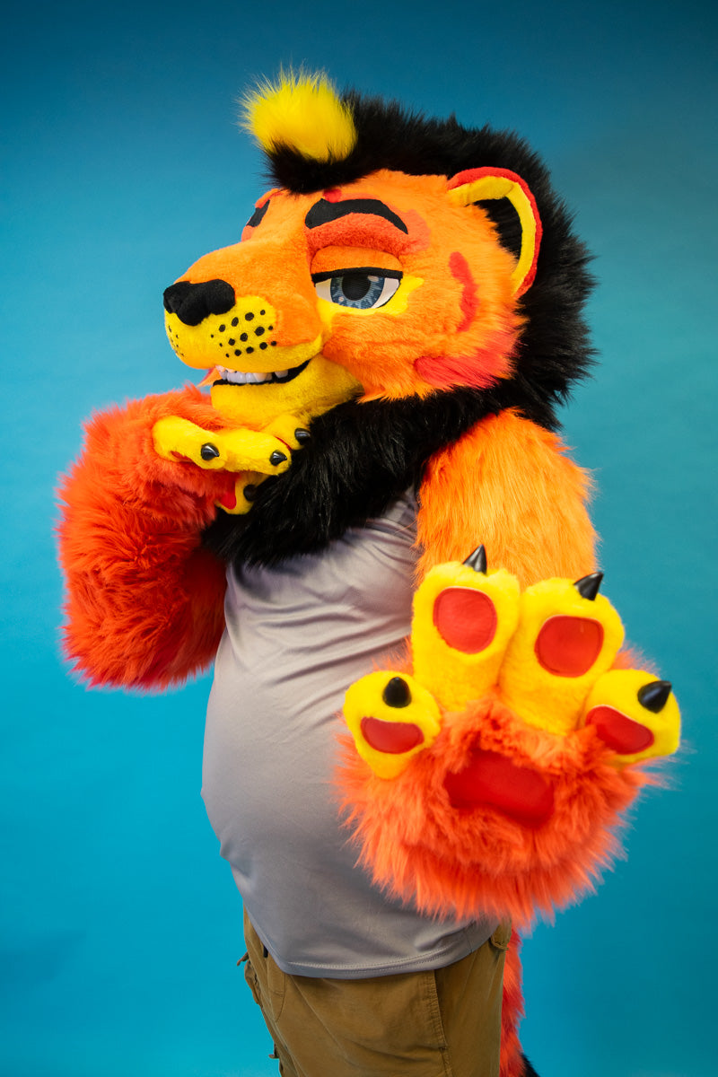 Volcanic Liger Partial Fursuit – lemonbrat