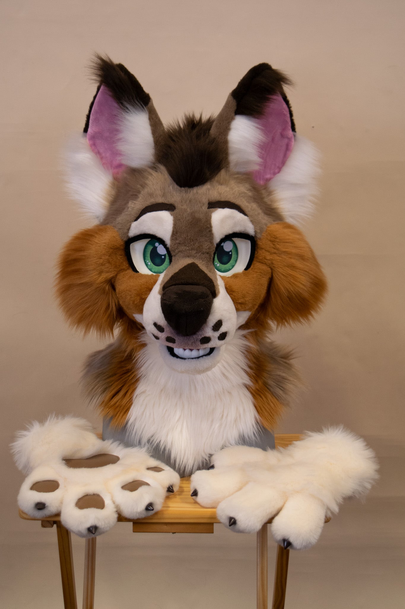 Classic Timber Wolf Partial Fursuit