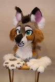 Classic Timber Wolf Partial Fursuit
