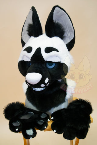 Inverted Husky Partial Fursuit