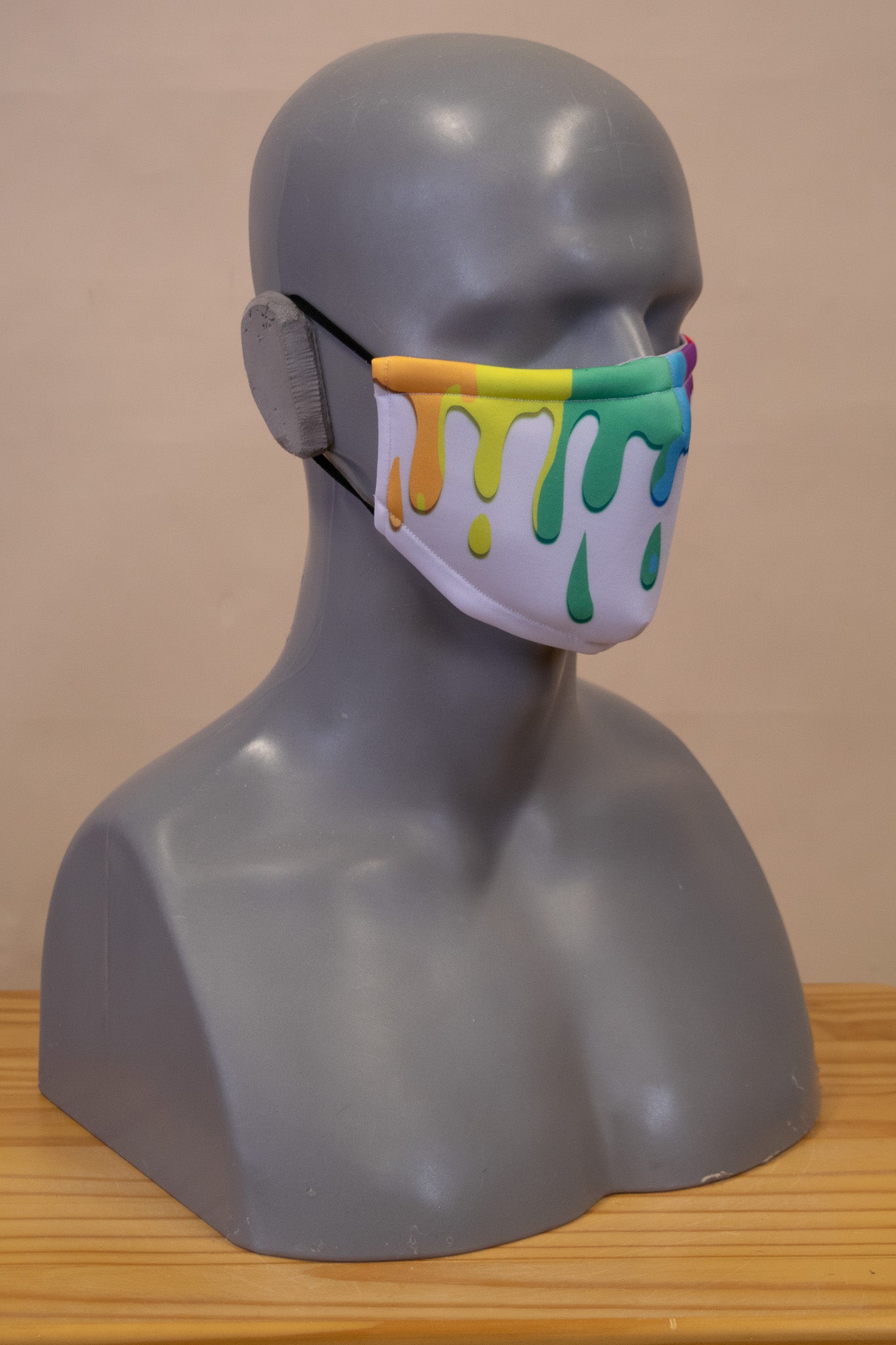 Rainbow Slime Face Mask White