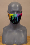 Rainbow Slime Face Mask Black