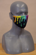 Rainbow Slime Face Mask Black