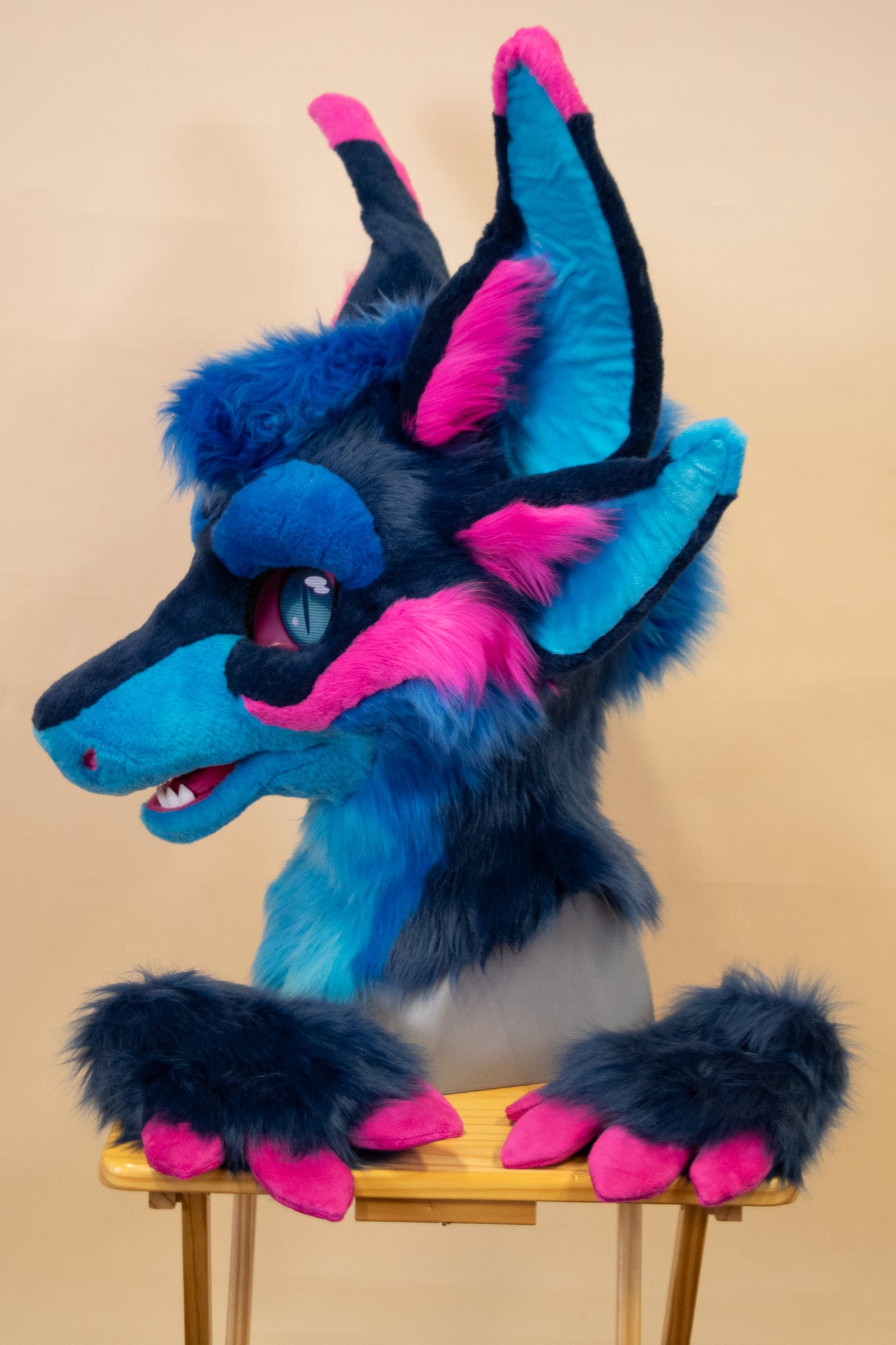 Neon Tides Shark Partial Fursuit