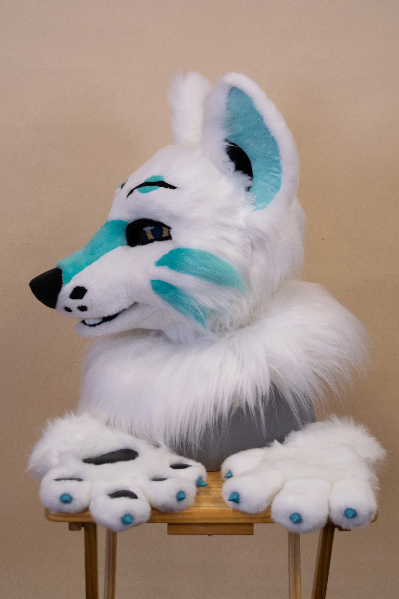 North Winds Wolf Partial Fursuit