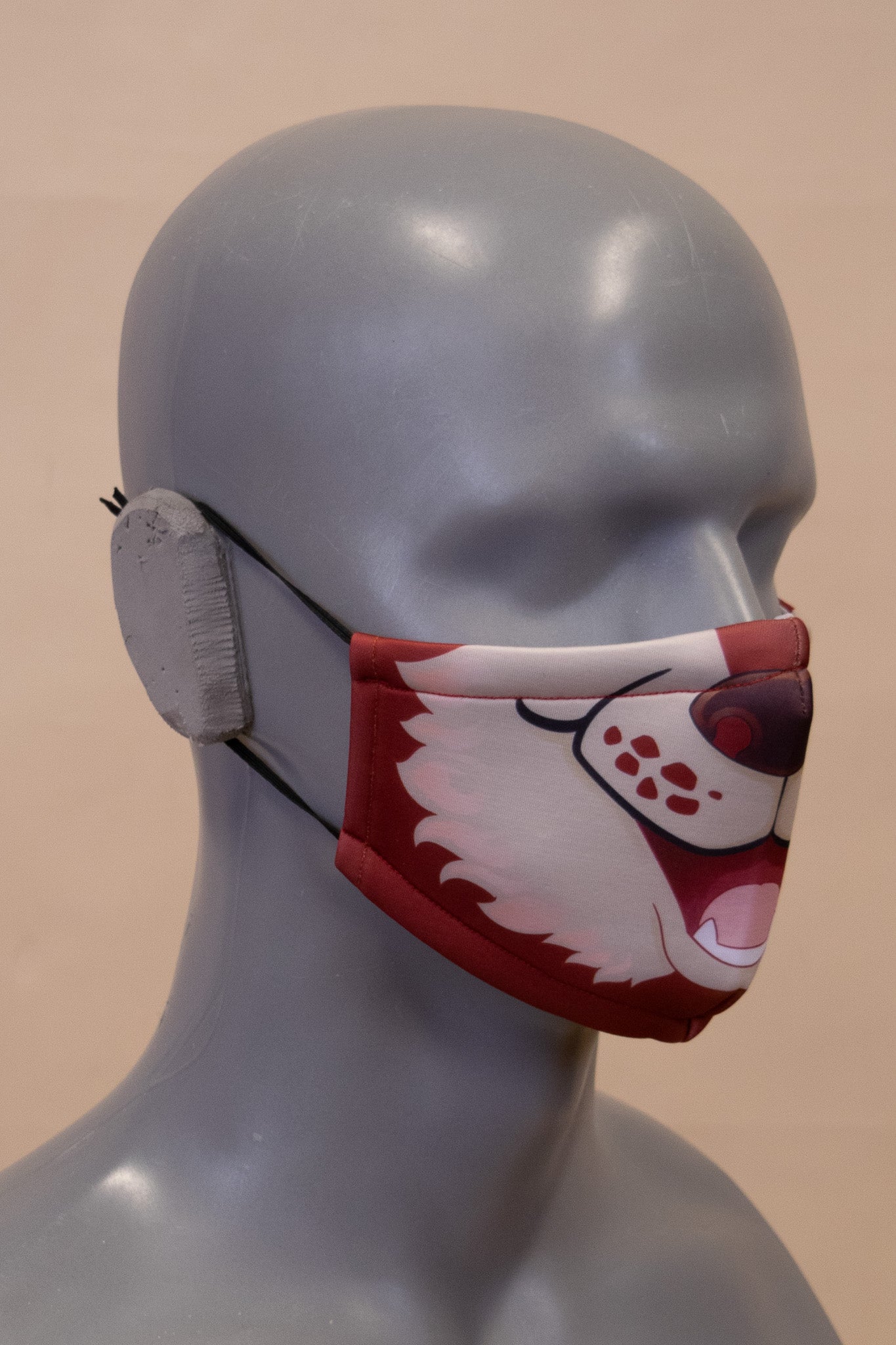 Red Husky Face Mask