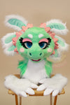 Minty Axolotl Partial Fursuit