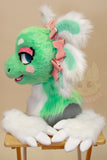 Minty Axolotl Partial Fursuit