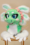 Minty Axolotl Partial Fursuit