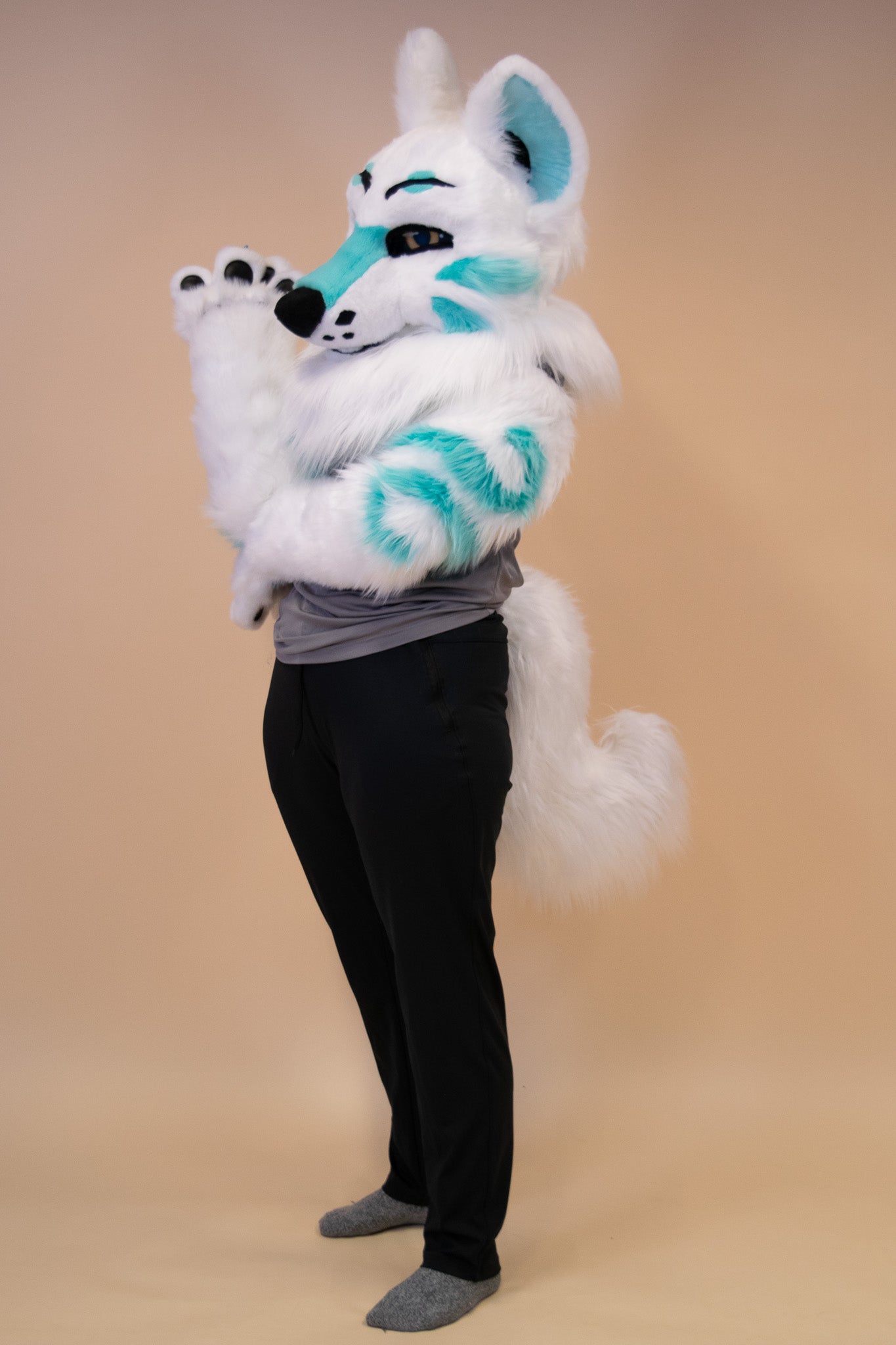 North Winds Wolf Partial Fursuit