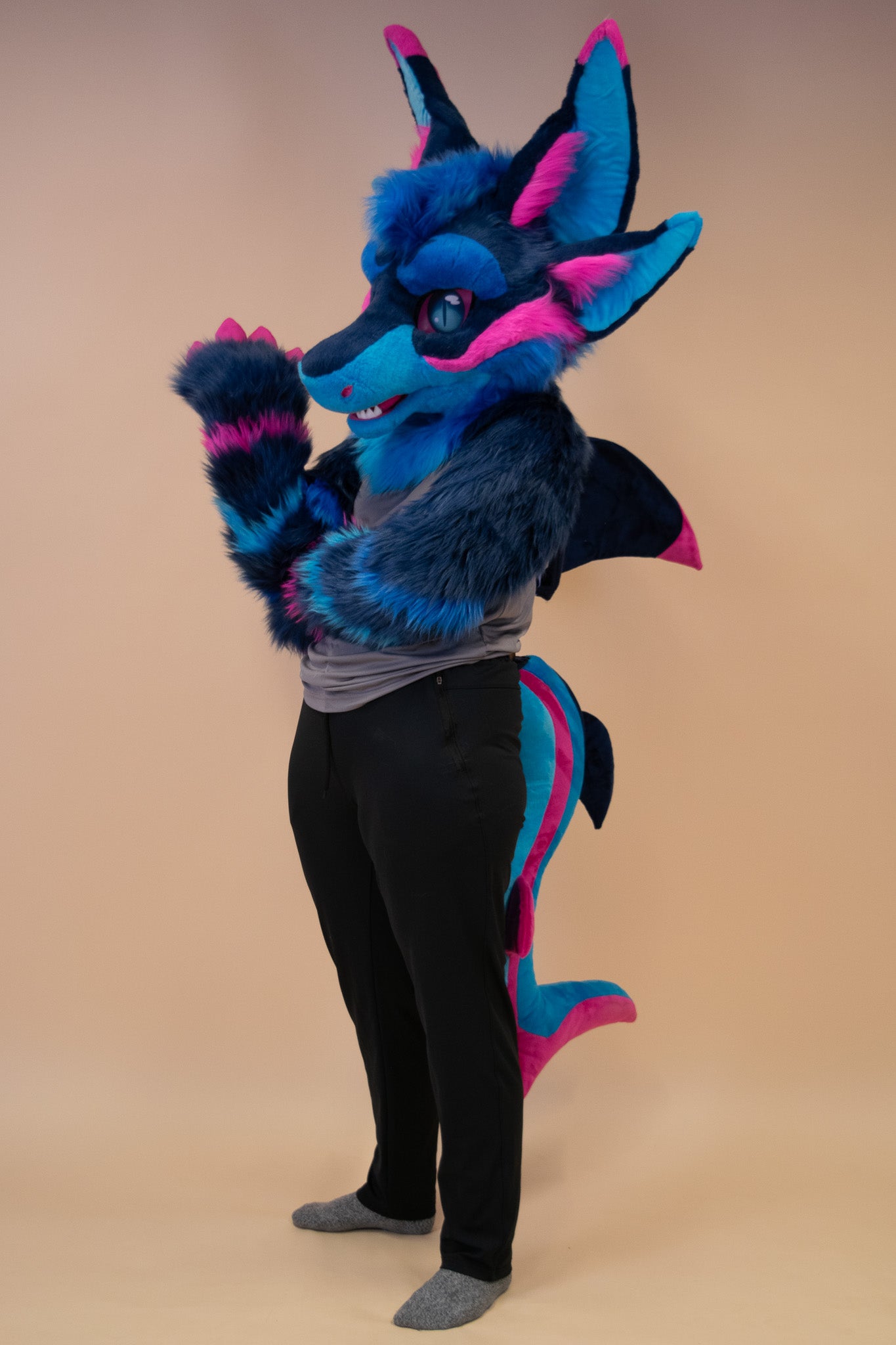 Neon Tides Shark Partial Fursuit