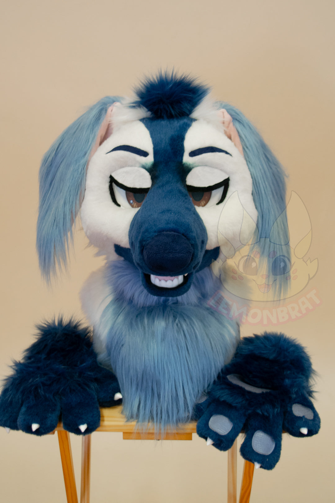 Cloudy Afghan Hound Partial Fursuit