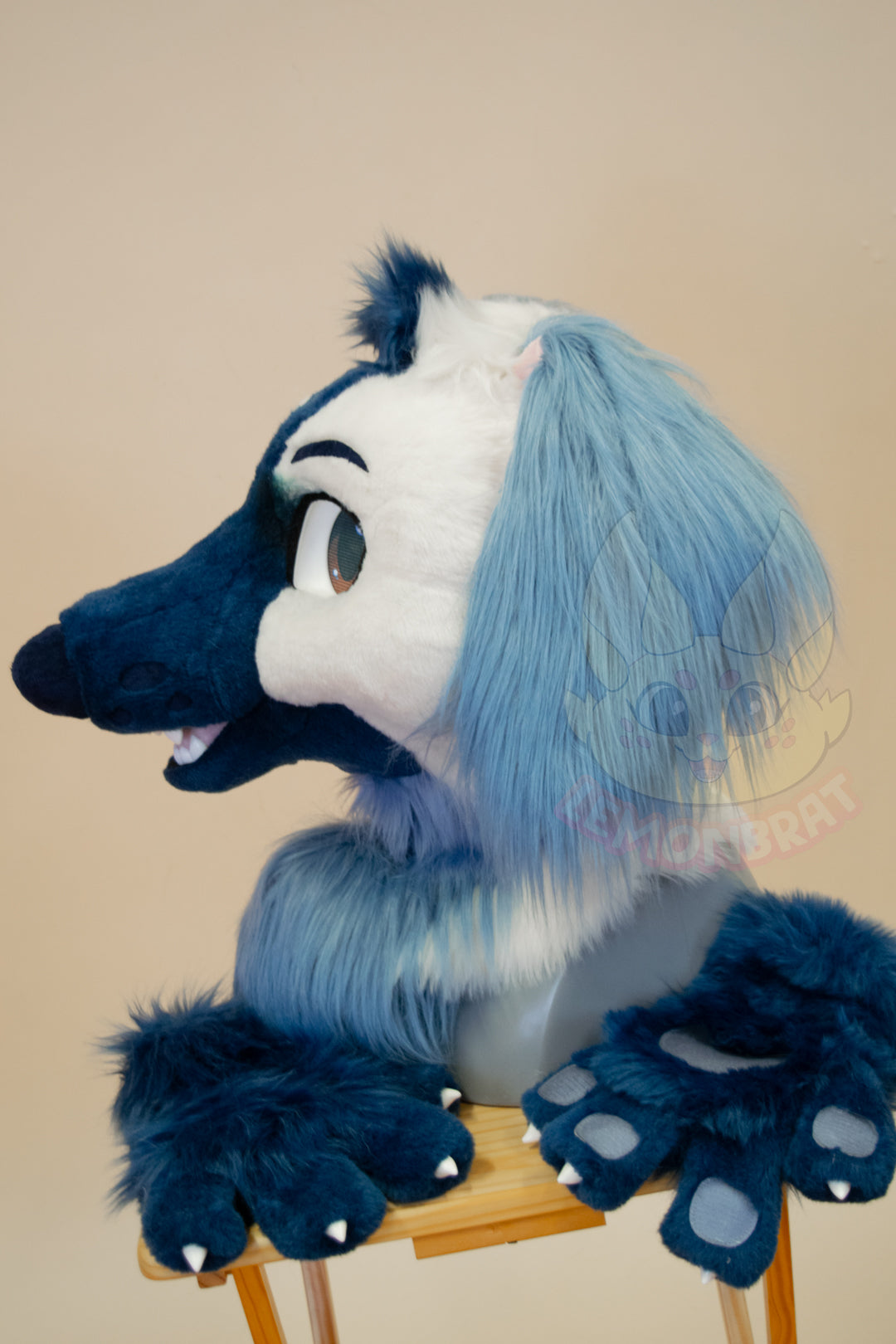 Cloudy Afghan Hound Partial Fursuit