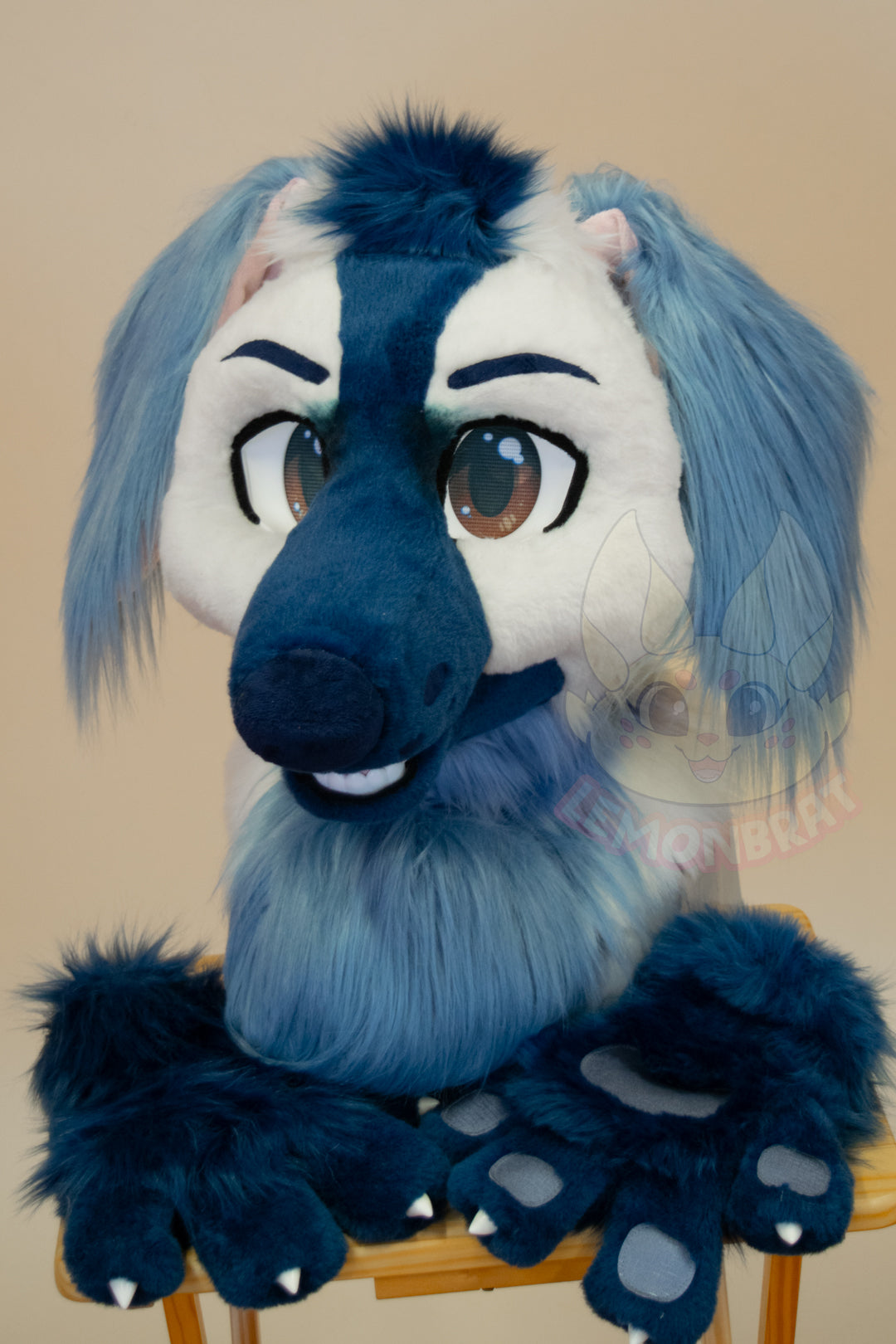 Cloudy Afghan Hound Partial Fursuit