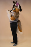Classic Timber Wolf Partial Fursuit