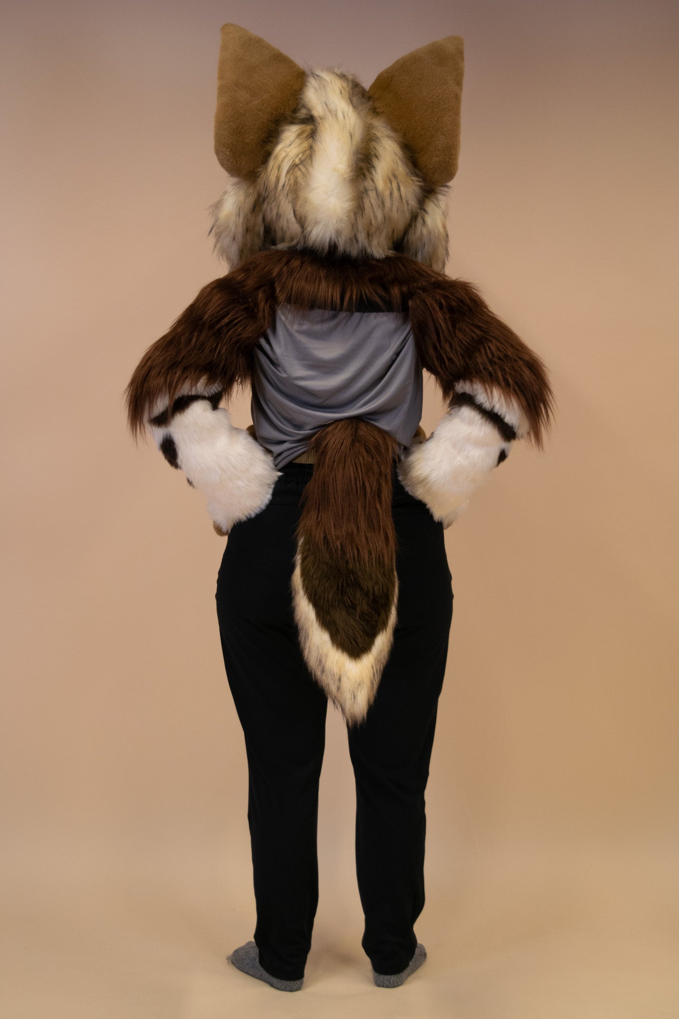 Little Brown Hyena Partial Fursuit
