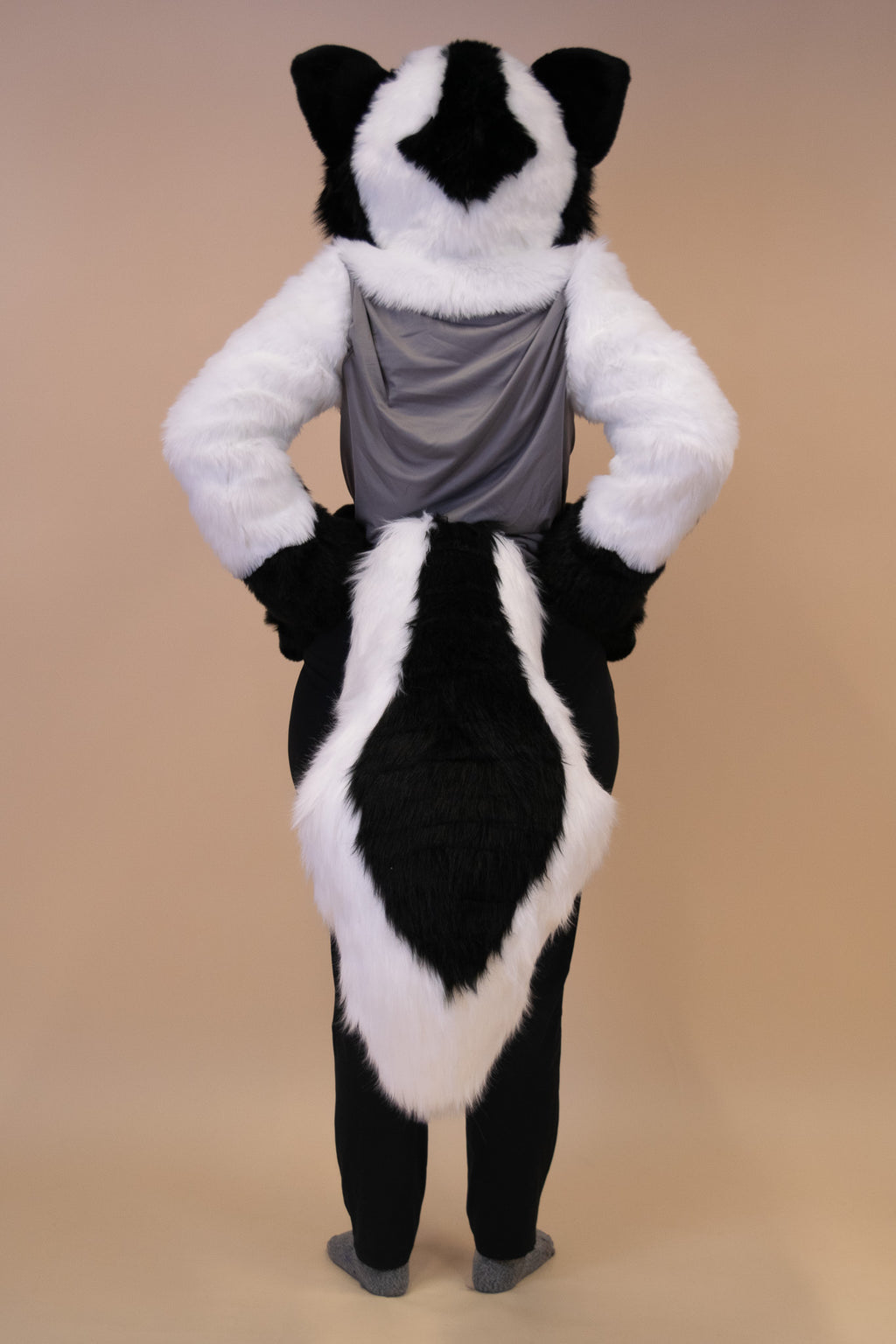 Leucistic Skunk Partial Fursuit
