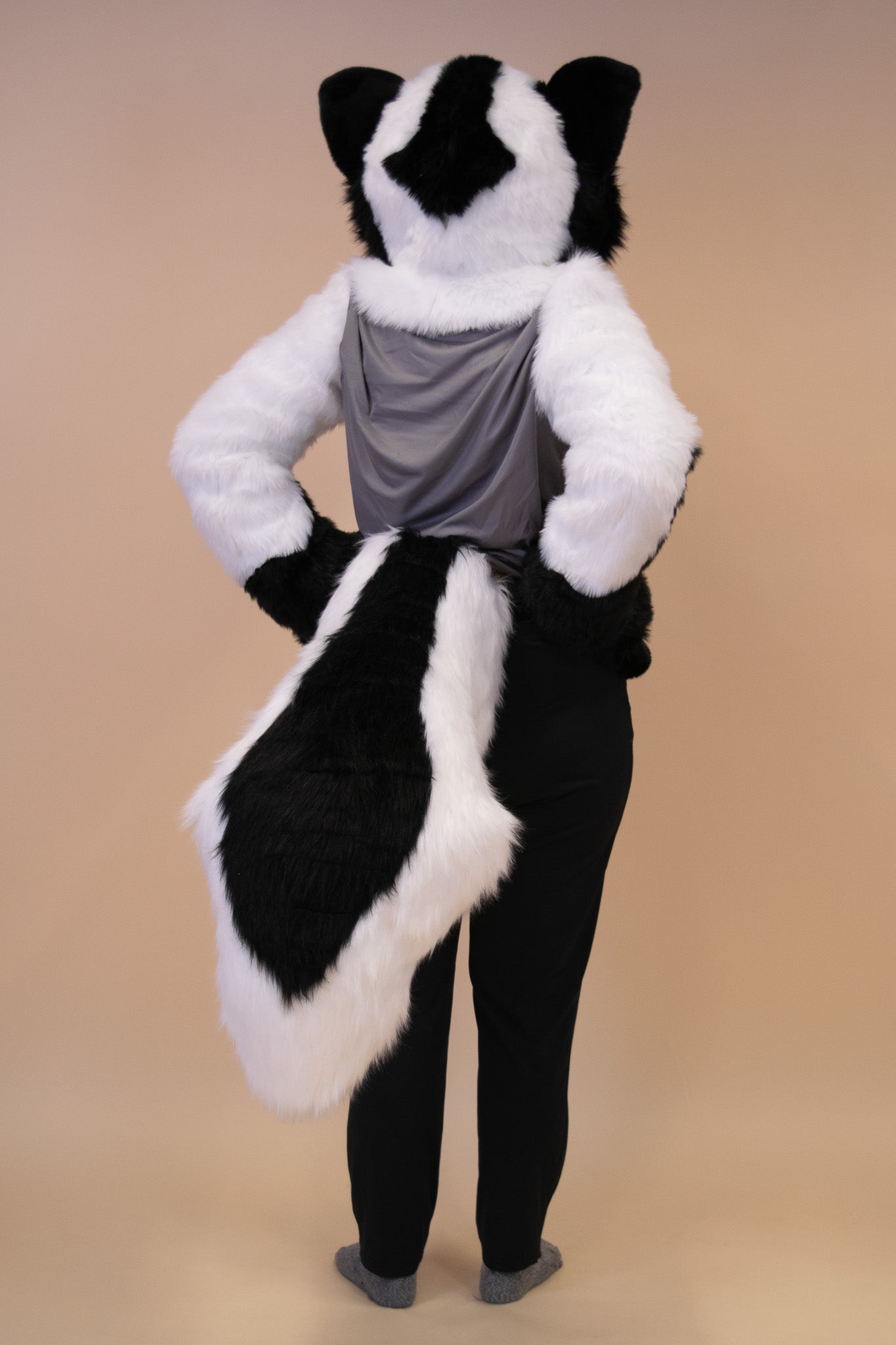 Leucistic Skunk Partial Fursuit
