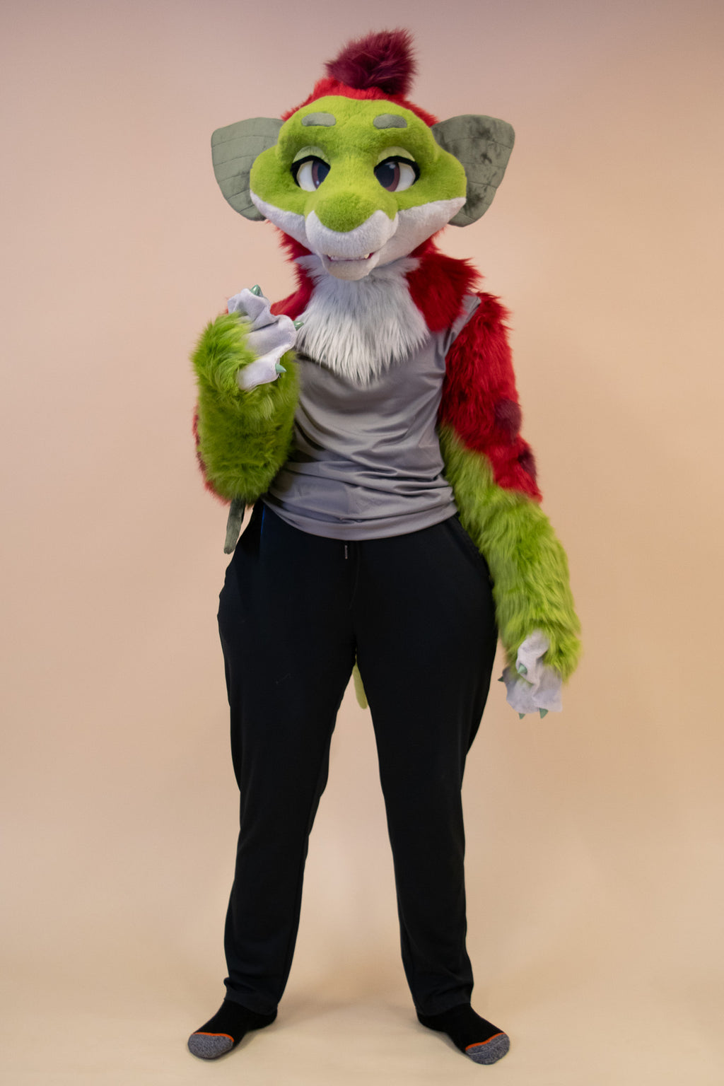 Suave Salmon Partial Fursuit