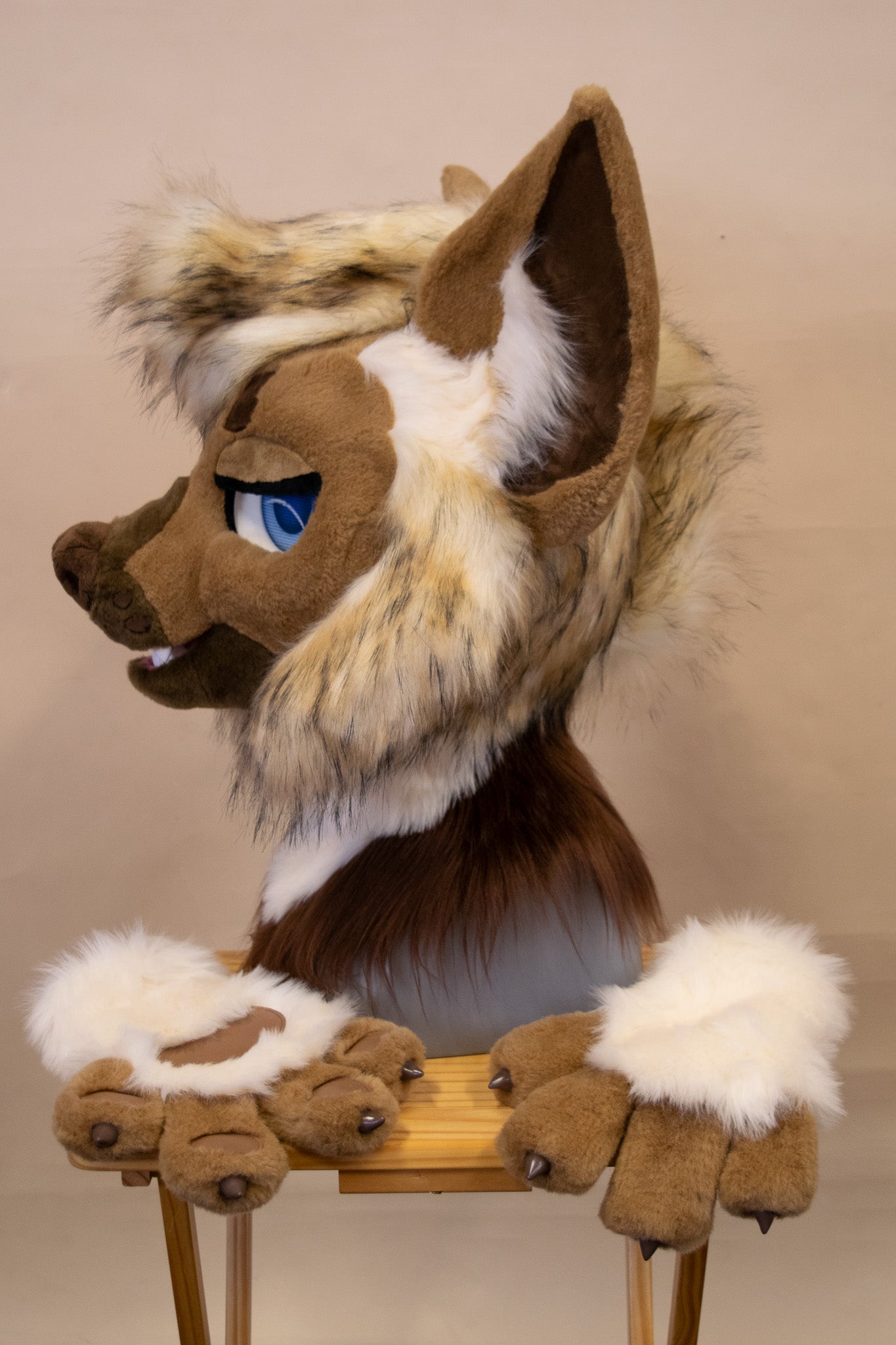 Little Brown Hyena Partial Fursuit
