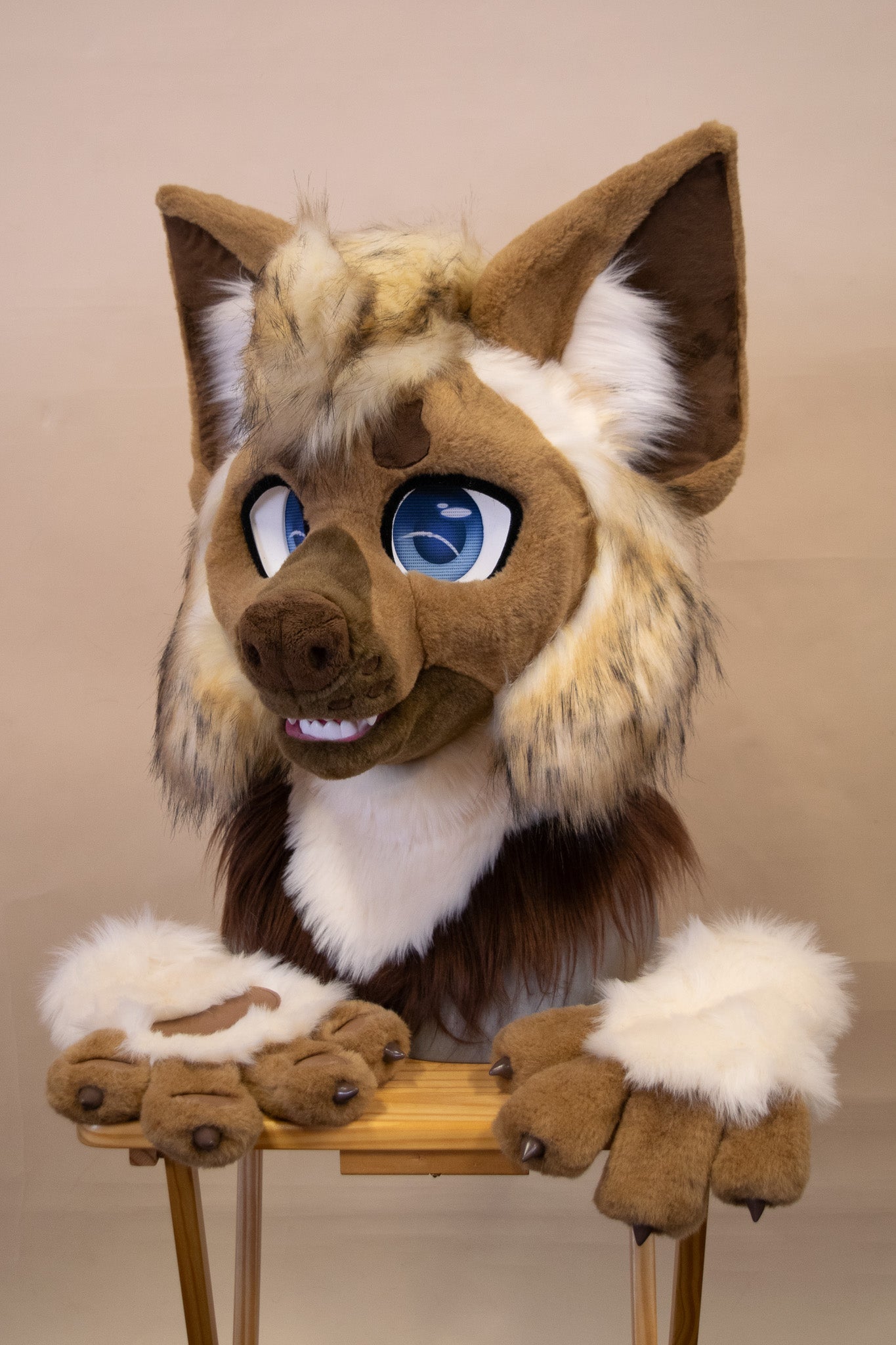 Little Brown Hyena Partial Fursuit