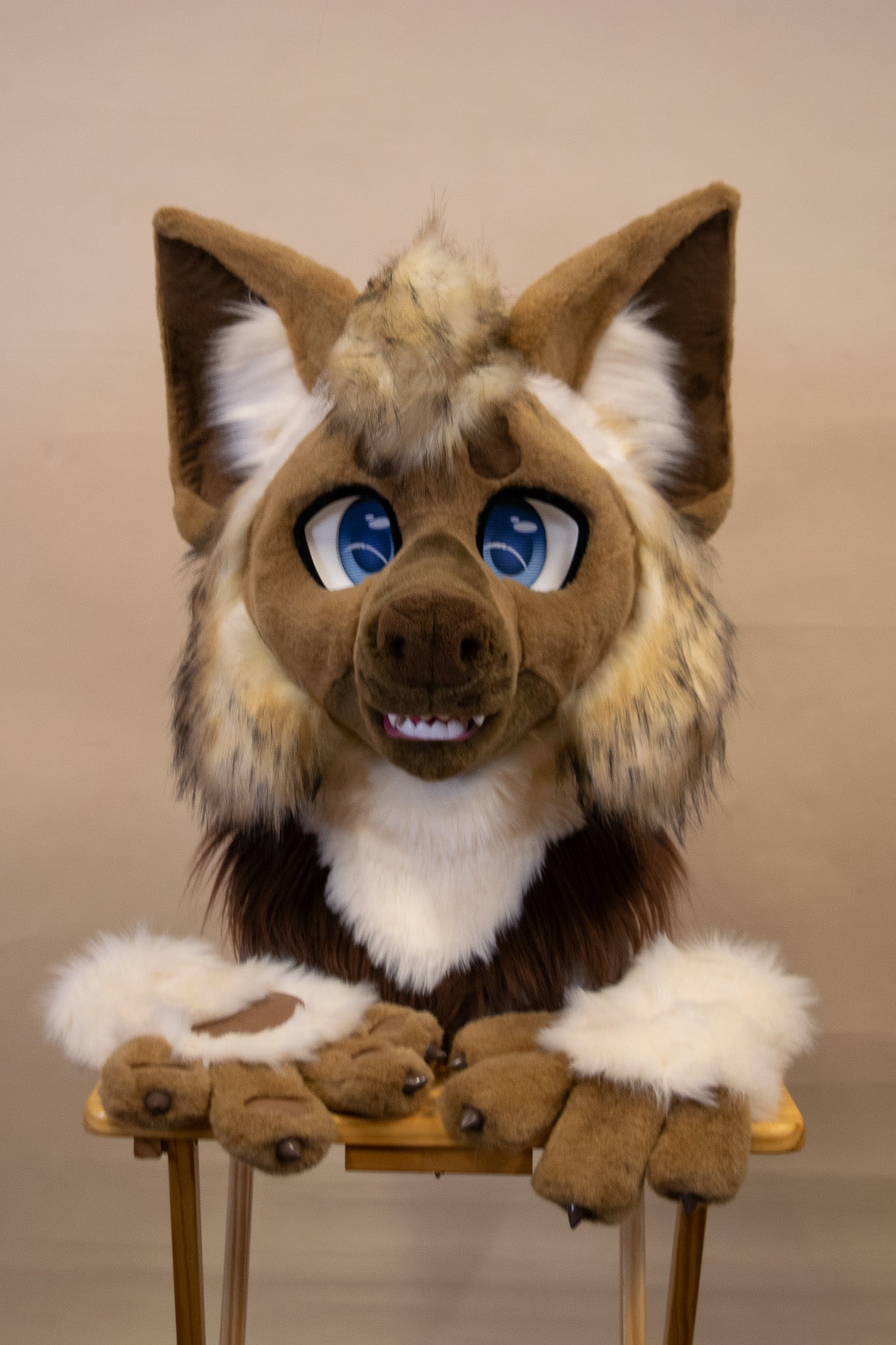 Little Brown Hyena Partial Fursuit