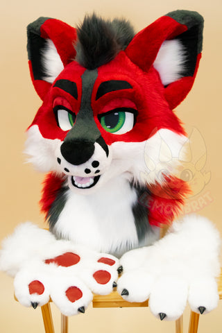 Cinnabar Fox Partial Fursuit