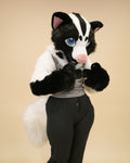 Leucistic Skunk Partial Fursuit