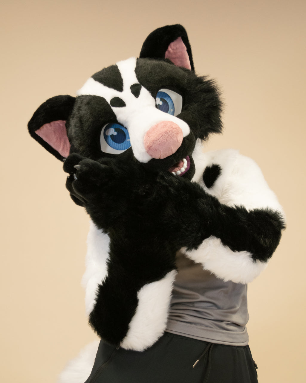 Leucistic Skunk Partial Fursuit
