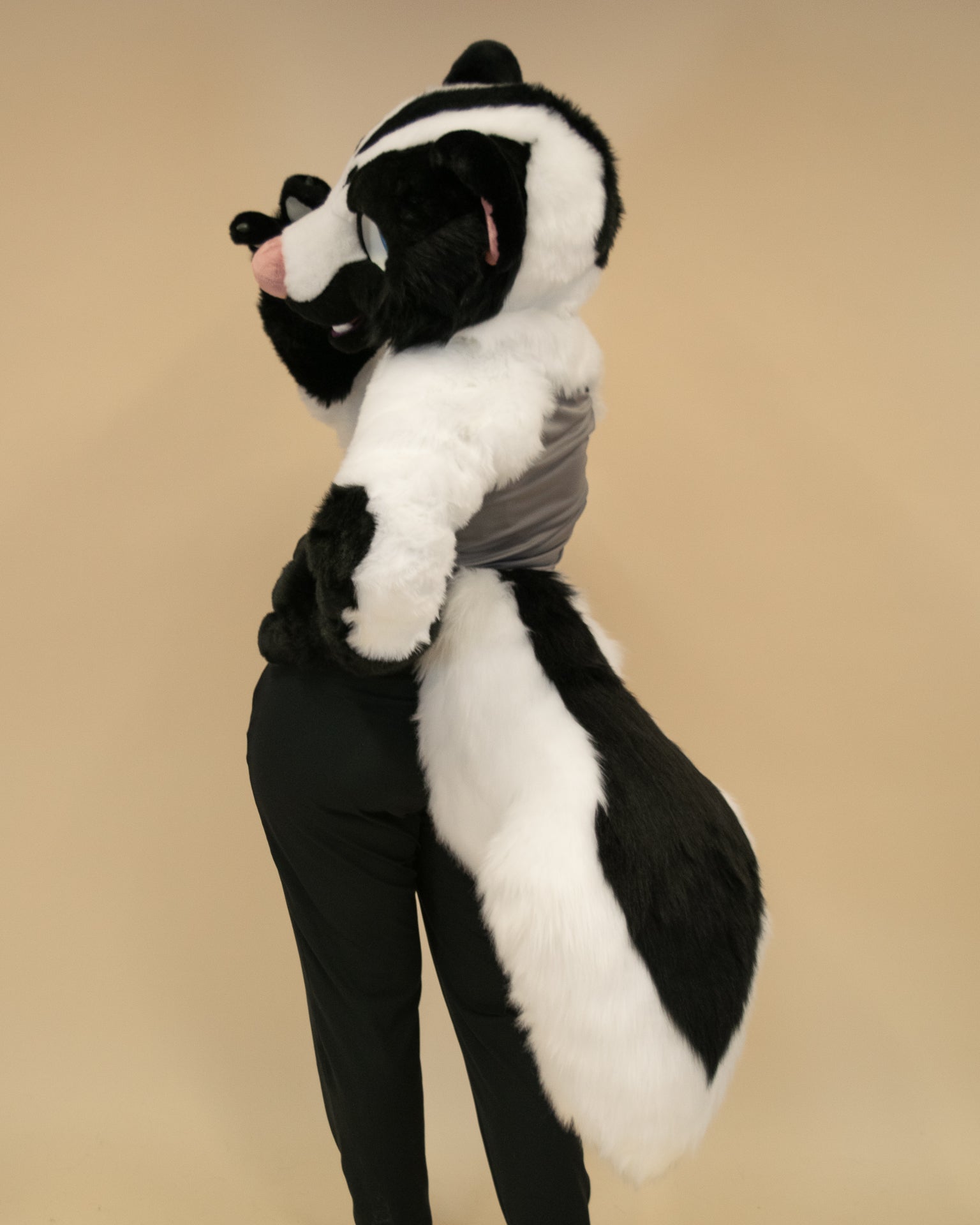 Leucistic Skunk Partial Fursuit