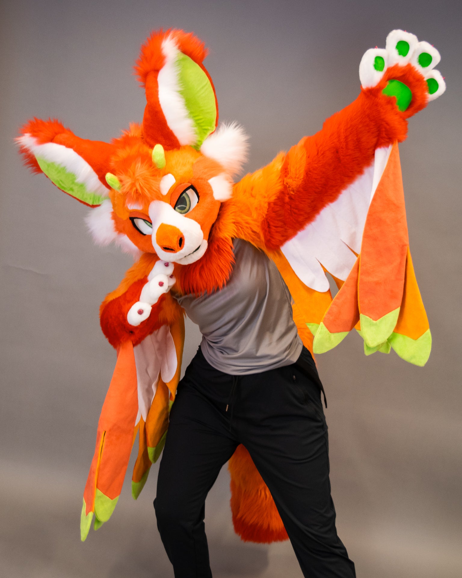 fluffyteddy＊イタズラコウモリ Hot Chili Pandagon Partial Fursuit – lemonbrat