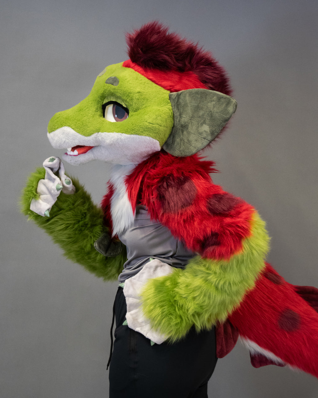 Suave Salmon Partial Fursuit