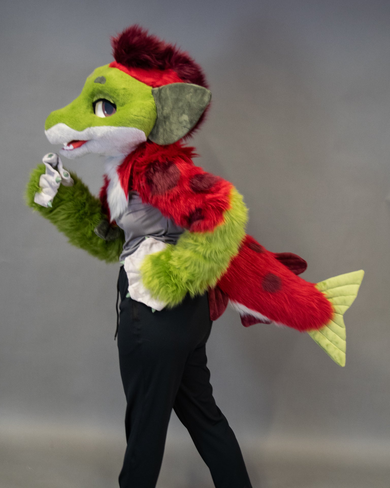 Suave Salmon Partial Fursuit