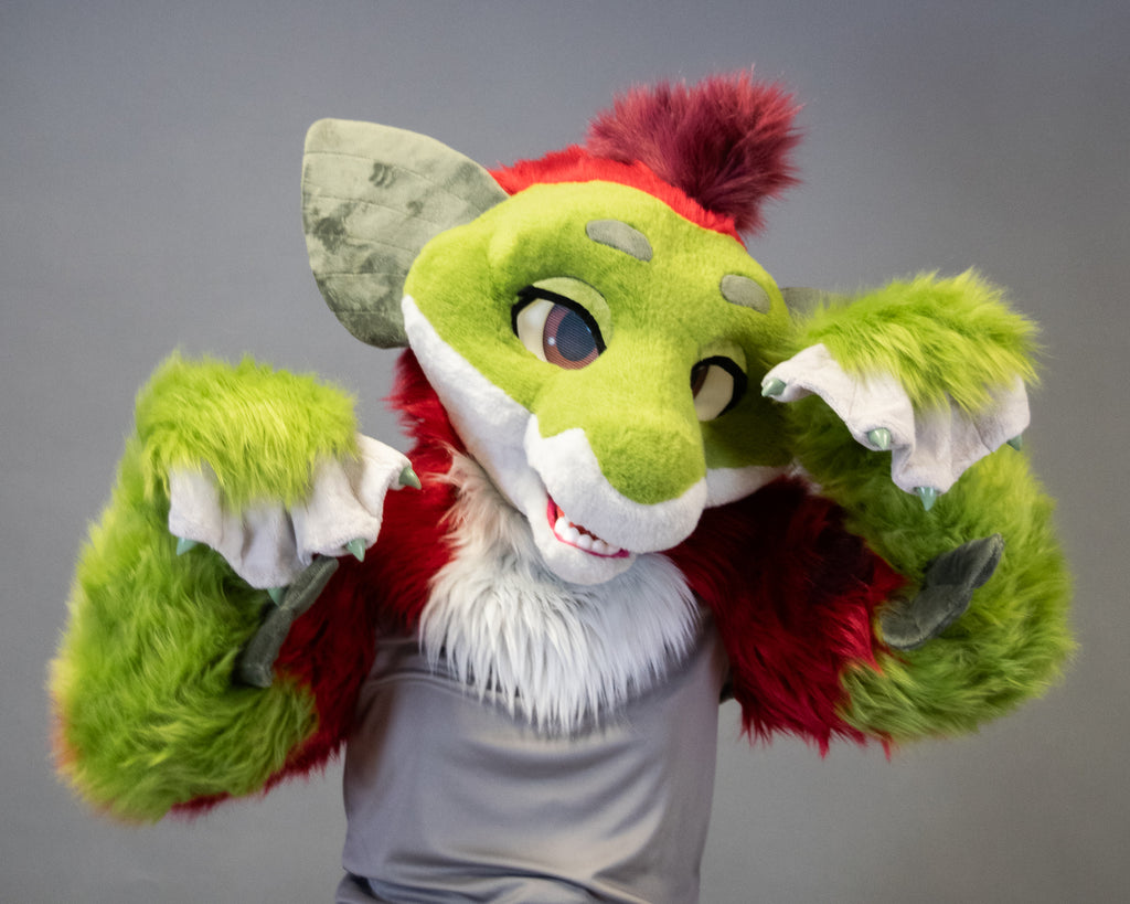 Suave Salmon Partial Fursuit