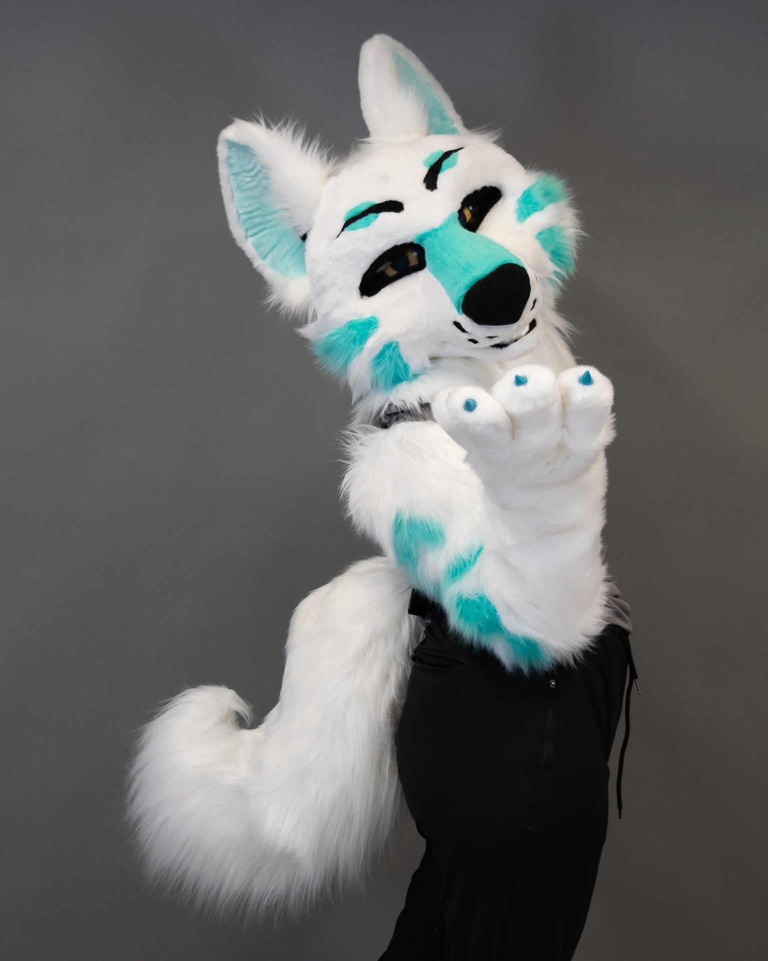 North Winds Arctic Wolf Partial Fursuit