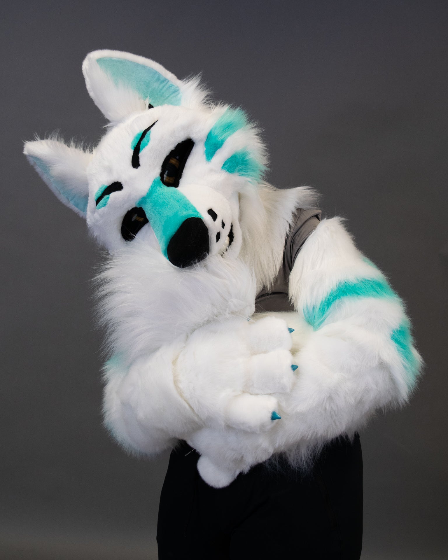 North Winds Arctic Wolf Partial Fursuit