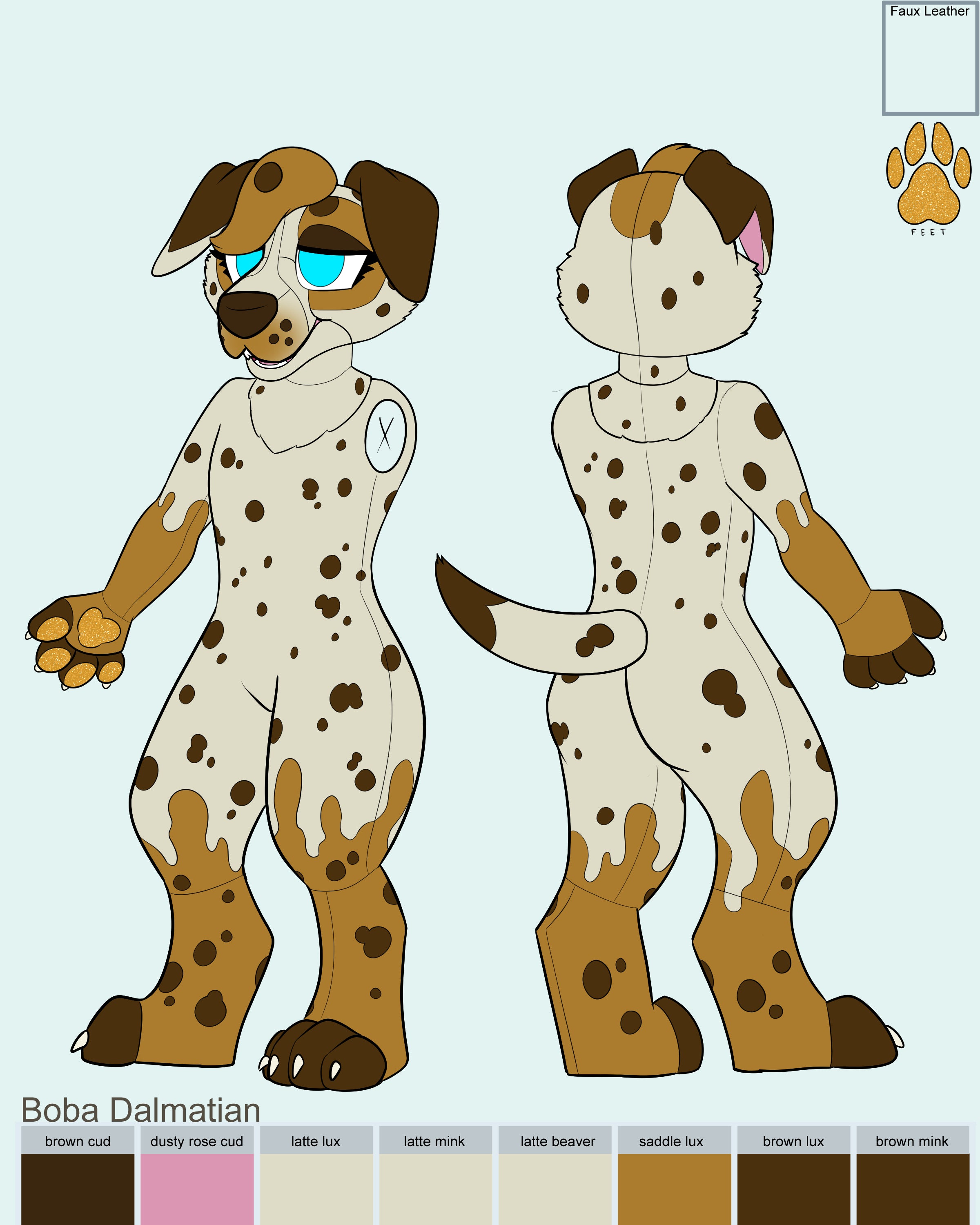 Boba Dalmation Partial Fursuit