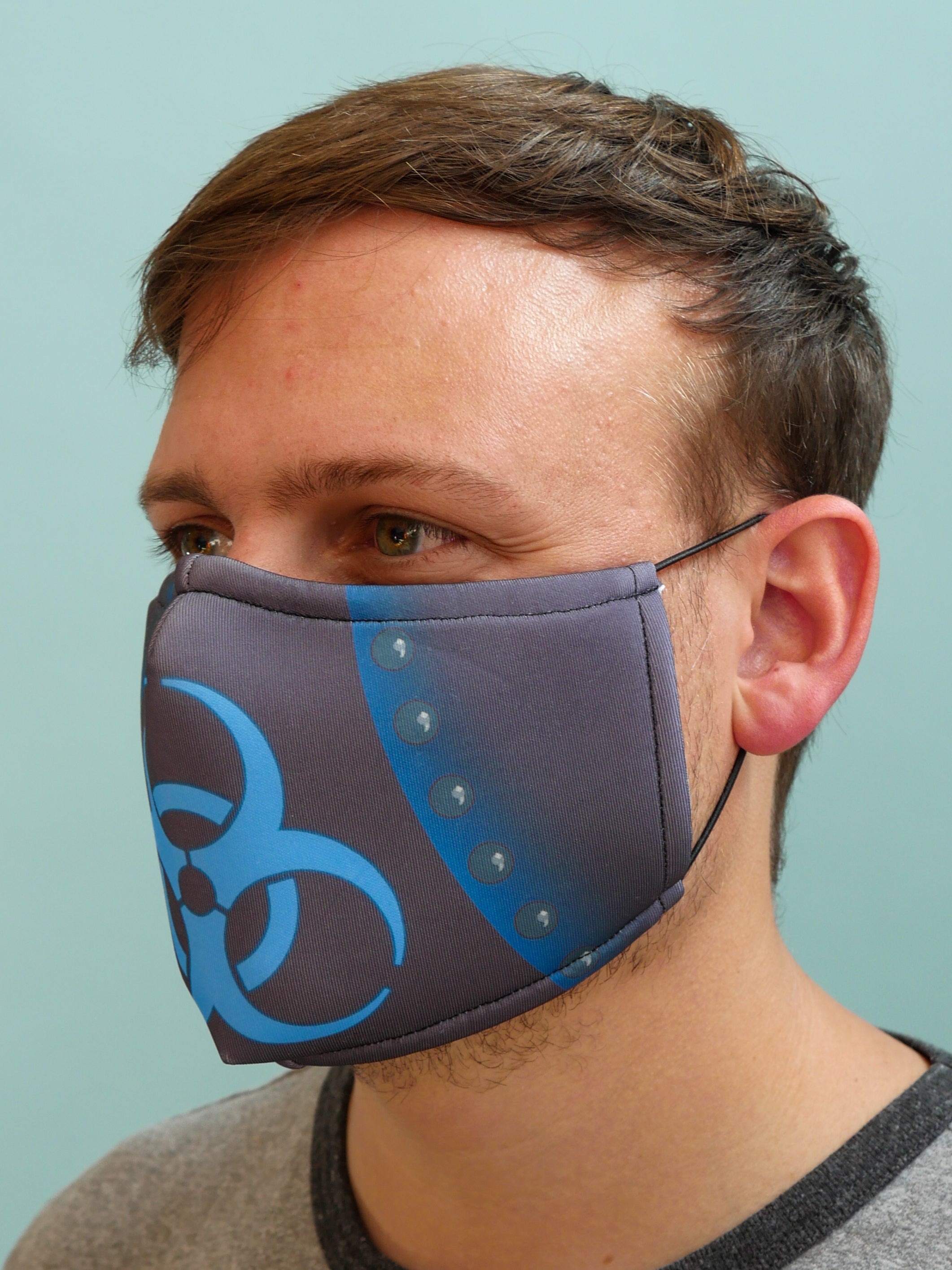 Bio-hazard Face Mask Blue