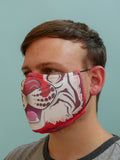 Red Tiger Face Mask