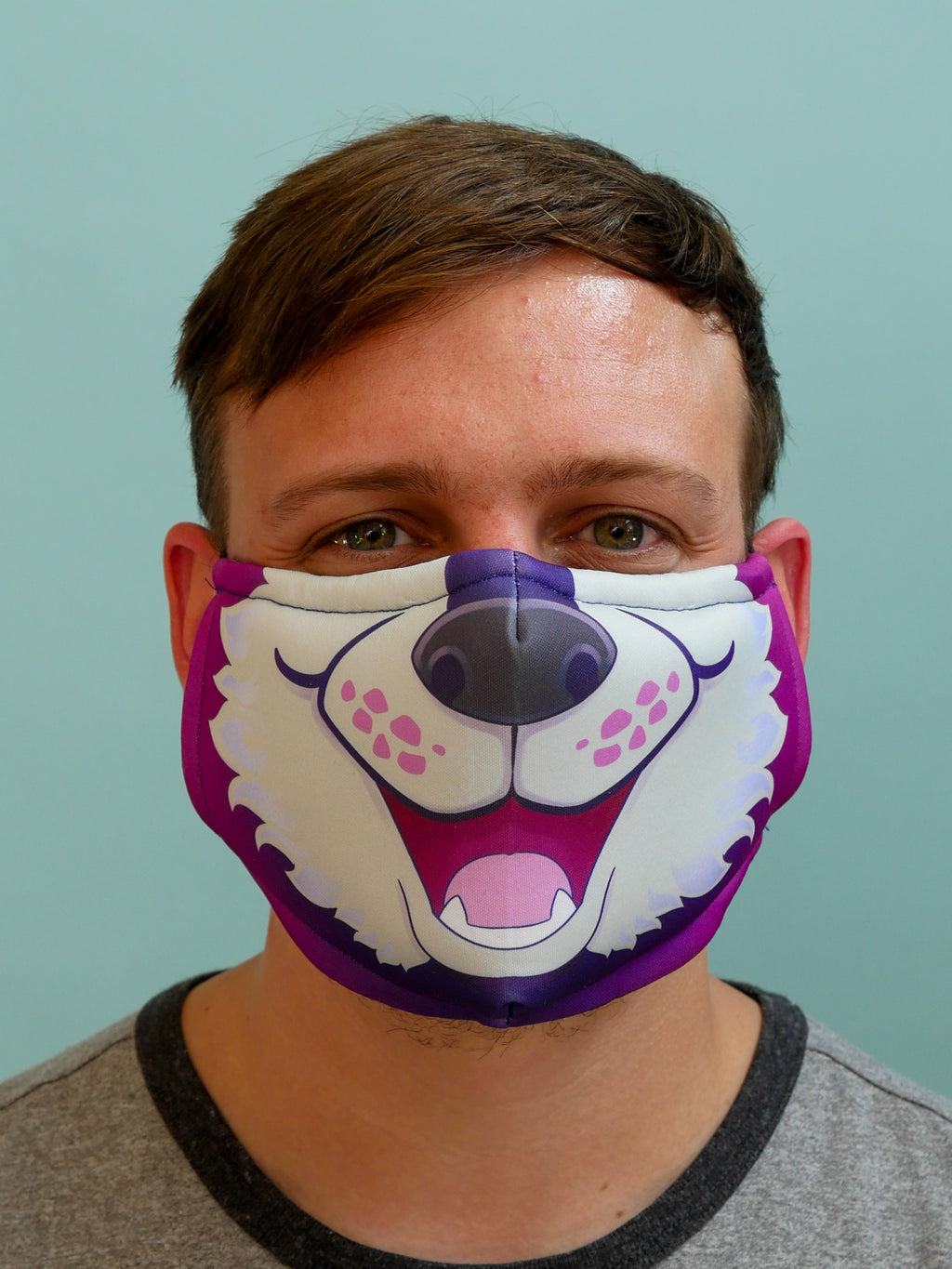 Purple Husky Face Mask