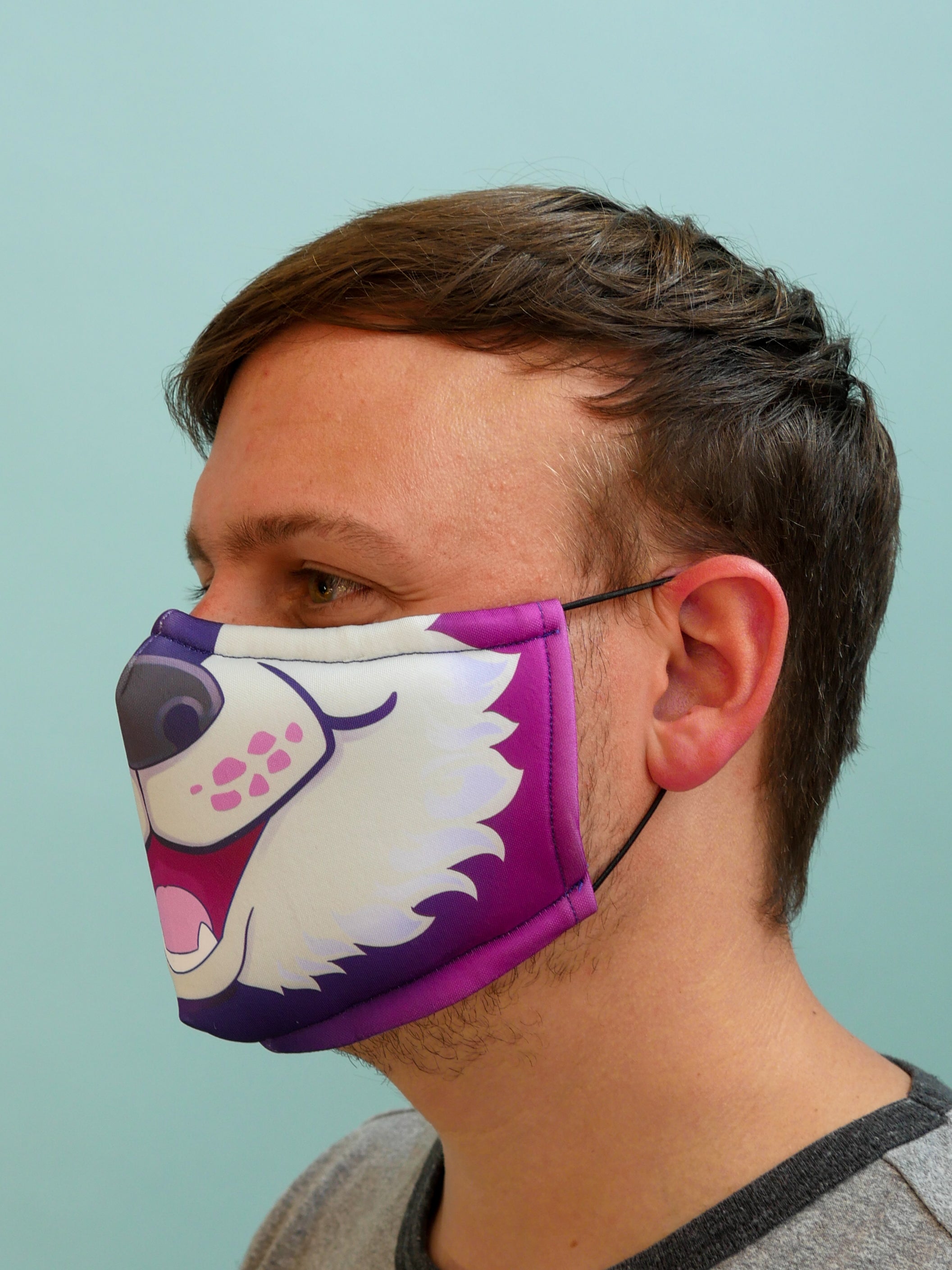 Purple Husky Face Mask