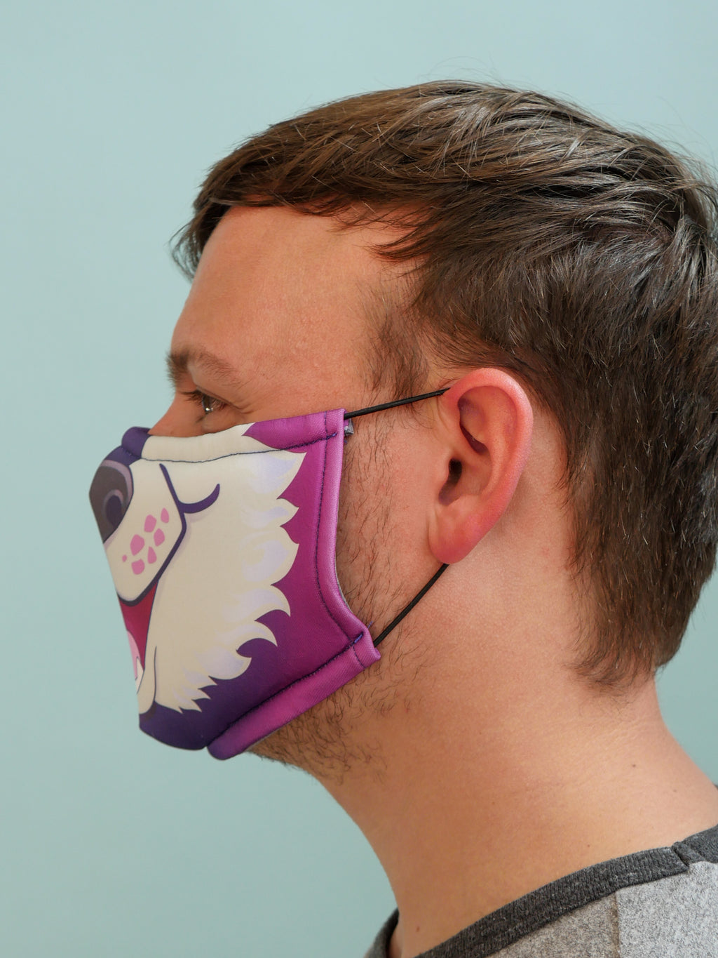 Purple Husky Face Mask