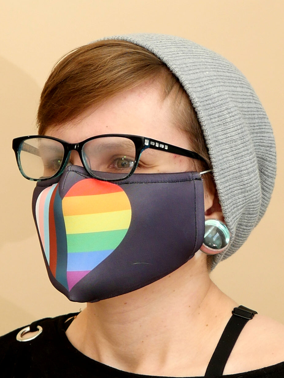 Pride Heart Cloth Mask 🏳‍🌈