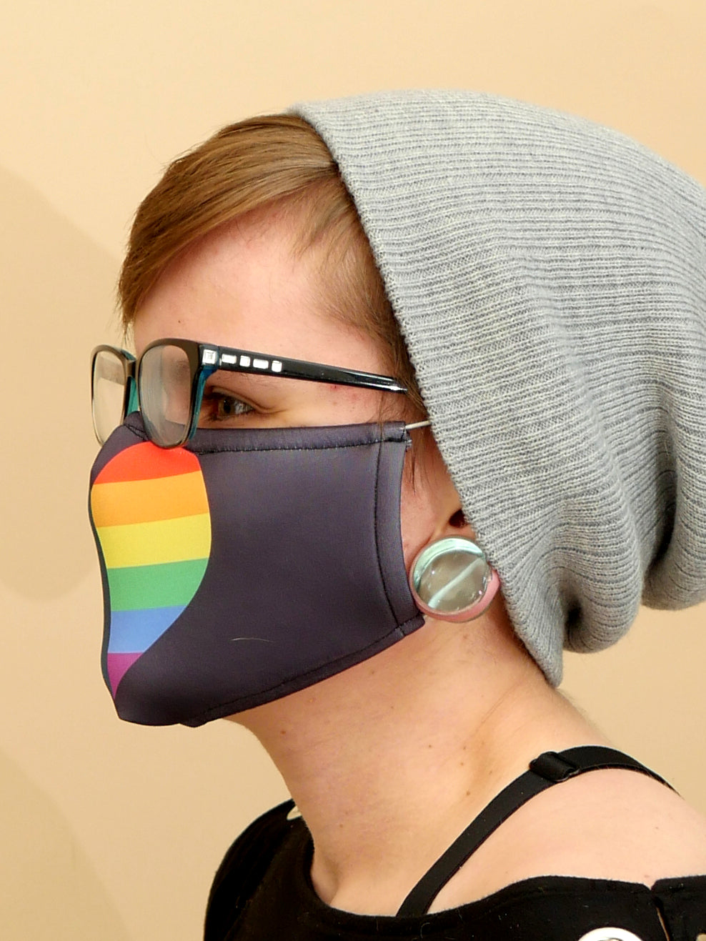 Pride Heart Cloth Mask 🏳‍🌈