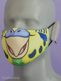 Green Budgie Face Mask