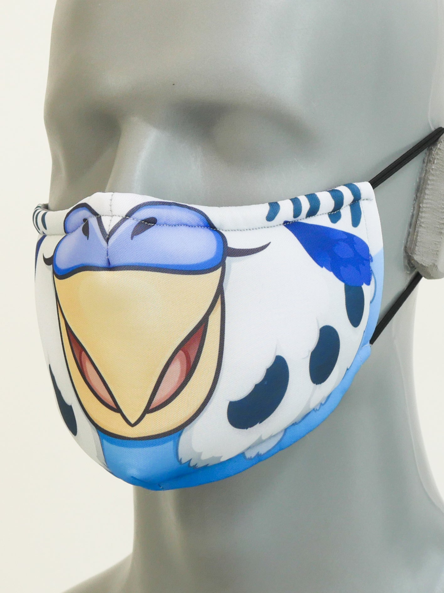 Blue Budgie Face Mask